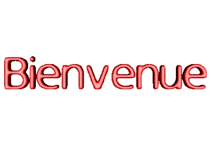 Gif animé bienvenue rouge